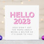 New Year Card Hello 2023, thumbnail 1 of 4