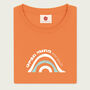 Open Mind Womens Orange Organic Beach T Shirt, thumbnail 5 of 8