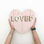Loved Reclaimed Wooden Heart, thumbnail 3 of 5