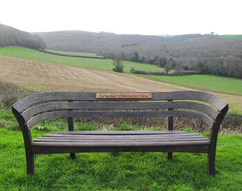 Wooden Engraved Memorial Bench Plaque, 7 of 11