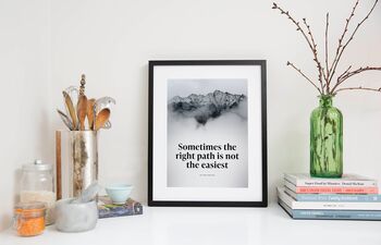 'Go Your Own Way' Inspirational Quote Art Print, 2 of 4