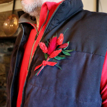 Six Nations Rugby Supporters Buttonhole In Team Colours, 3 of 12