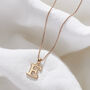 Serif Initial Letter Necklace, thumbnail 3 of 8