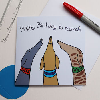 Happy Birthday To Roooo Birthday Card, 2 of 2