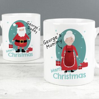 Personalised Grandparent Christmas Mug Set, 3 of 4