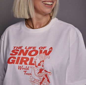 The Life Of A Snow Girl Christmas T Shirt, 9 of 10