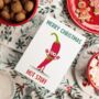 Funny Christmas Cards Xmas Card Pack Merry Xmas Hot Stuff, thumbnail 3 of 4