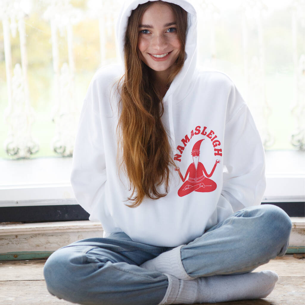 yoga santa sweater