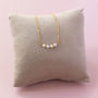 40th Birthday Dainty Pearl Bar Necklace, thumbnail 6 of 8