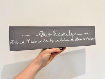 Our Family Wooden Sign, 2 of 7
