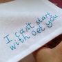 Personalised Child’s Handwriting Handkerchief For Dad Or Grandad, thumbnail 3 of 6