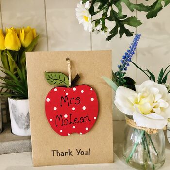 Personalised Teaching Assistant Thank You Apple Card, 7 of 11