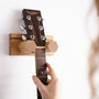 Wall Mounted Solid Oak Guitar And Plectrum Stand, thumbnail 5 of 11