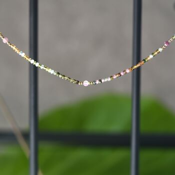 Rainbow Tourmalines Necklace, 3 of 7