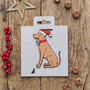 Vizsla Dog Christmas Tree Decoration Personalisation Available, thumbnail 2 of 4