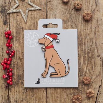 Vizsla Dog Christmas Tree Decoration Personalisation Available, 2 of 4