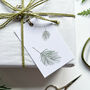 Falling Pine Christmas Gift Tags, thumbnail 3 of 4