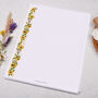 A4 Letter Writing Paper With Yellow Sunflower Border, thumbnail 3 of 4