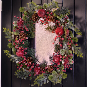 Large Berry Bushel Luxury Christmas Wreath, 5 of 7