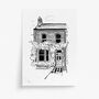 'Black And White Hand Drawn House Portrait', thumbnail 5 of 7
