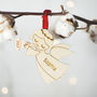 Angel Personalised Christmas Tree Decoration, thumbnail 1 of 2
