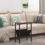 Narrow Side Bedside Table End Table With Black Sling, thumbnail 7 of 7