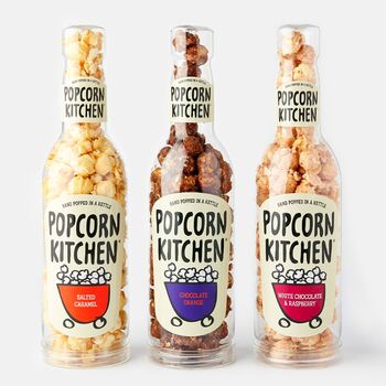 White Chocolate And Raspberry Popcorn, Gift Bottle, 5 of 6