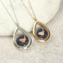 70th Or 80th Birthday Enamel Farthing Locket Necklace, thumbnail 1 of 8
