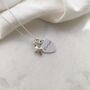 Junior Crucifix Necklace, Personalised Mini Heart, thumbnail 2 of 5