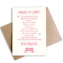 Personalised In Loving Memory Sympathy Card Frameable, thumbnail 1 of 5