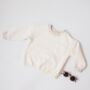 Children's Cream Quilted Jumper, thumbnail 3 of 4
