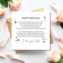 Romantic Poem Birthday Card, Love Card For Him Or Her, thumbnail 2 of 3