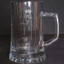 Personalised 70th Birthday Gift Balloon Stein Glass, thumbnail 1 of 5