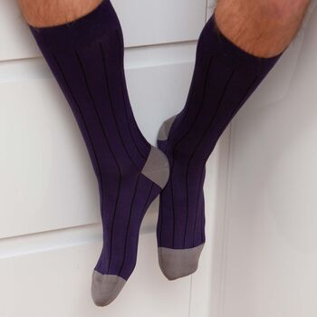 Pin Stripe Men's Socks Seven Pack, 9 of 12