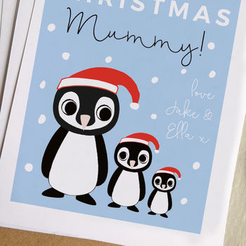 Personalised Mummy Christmas Card, 4 of 4