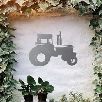 Tractor Metal Wall Art Gift For Farm Garden Decor Lovers, 7 of 10