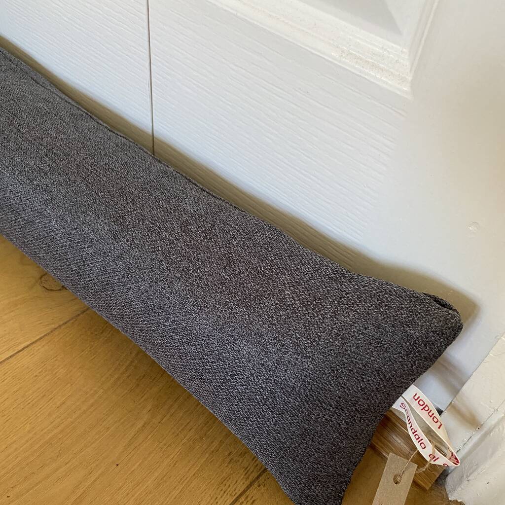 Dark Grey Draught Excluder With Heavy Filling, 1 of 4