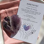 Amethyst Polished Heart For Peace And Clarity, thumbnail 5 of 7