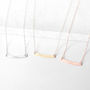 Personalised Curved Bar Necklace, thumbnail 2 of 4