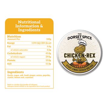 New! Jurassic BBQ Rubs Gift Set Three Roaringly Great Rubs Free Greetings Card, 5 of 10