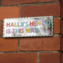 Personalised Party This Way Wall Mirror Sign, thumbnail 1 of 9