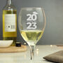 Personalised 'Class Of' Graduation Wine Glass, thumbnail 2 of 5