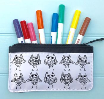 Flower Pencil Case To Colour In, 5 of 6