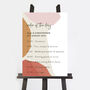 Painterly Colour Pop Wedding Order Of The Day Sign, thumbnail 2 of 3