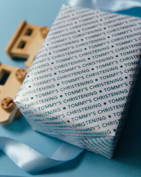 Personalised Luxury Christening Wrapping Paper, 5 of 10