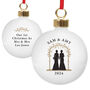 Personalised Mrs And Mrs Christmas Bauble, thumbnail 2 of 2