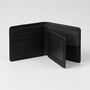 Men's Rfid Black Leather Bifold Wallet, thumbnail 2 of 3