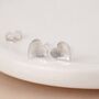 Sterling Silver Textured Heart Stud Earrings – 7mm, thumbnail 1 of 6