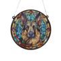 German Shepherd Stained Glass Effect Suncatcher, thumbnail 2 of 6