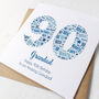 Personalised 90th Birthday Card For Him, thumbnail 3 of 5